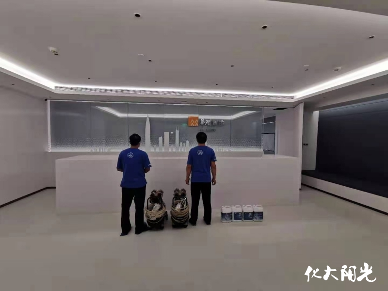 華潤置地辦公區(qū)除甲醛現(xiàn)場